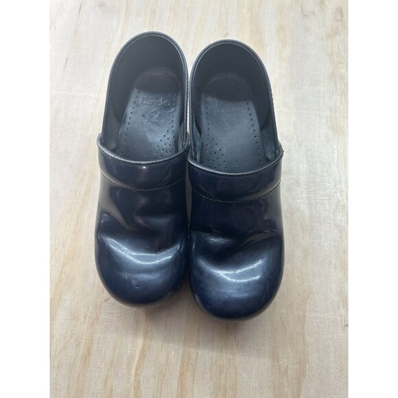 Dansko Blue Professional Clogs Womens EU 40 US 10-10.5 Leather Comfort Shoes - Picture 1 of 8